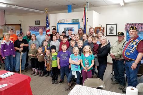 Ronan American Legion and VFW members hosted a dinner last week to thank community volunteers for their help cleaning up the city park.