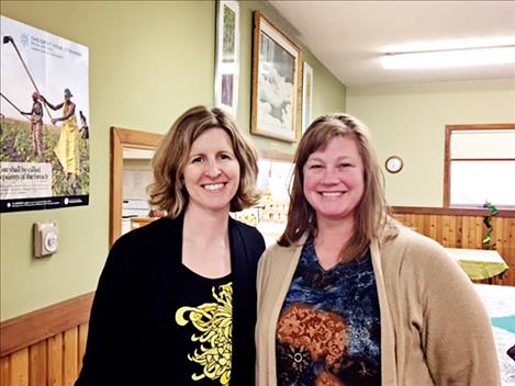 Polson Middle School teachers Leslie Dalbey and Carrie Lapierre recently received scholarships for further schooling.