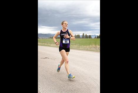 Ladies half-marathon winner Jaine Reid