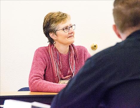 Judy Preston, organizer of the Leadership Flathead Reservation group, said building relationships and networking can help leaders work cooperatively.