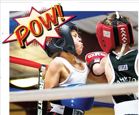 Matiya Nenemay takes a punch during a match in which he won.