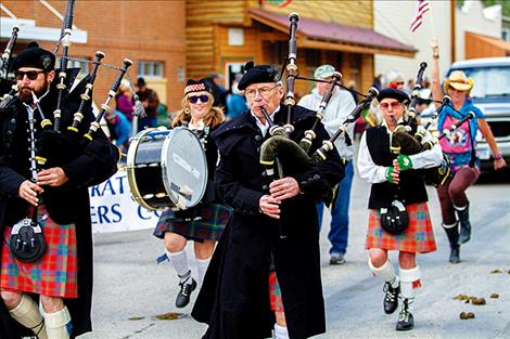 The Grand Parade moves down Main Street on Sunday. 