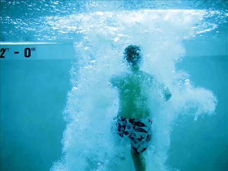 Swim  lessons teach  participants how to save their life  if they  accidentally  fall into the  water,  according  to Mission  Valley Aquatics  director  Jeff Smith.