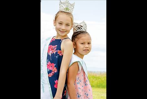 Lola Schock, left, and Amani Antoine, right,   are going to Texas  in July to represent  Montana in the  2018 World’s Our Little Miss pageant.