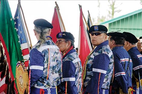 The Warrior Society and other veterans are honored during a July 4 ceremony.