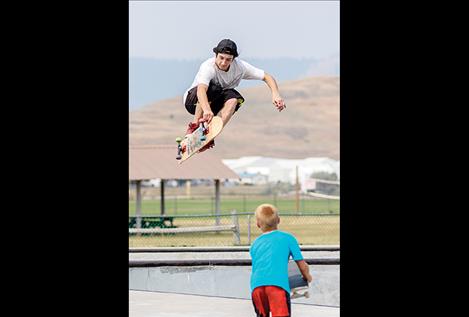 Dylan Goinan flies out of the bowl.