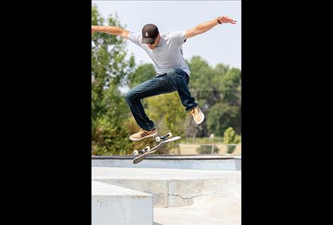 Jesse Vargas catches some  air.