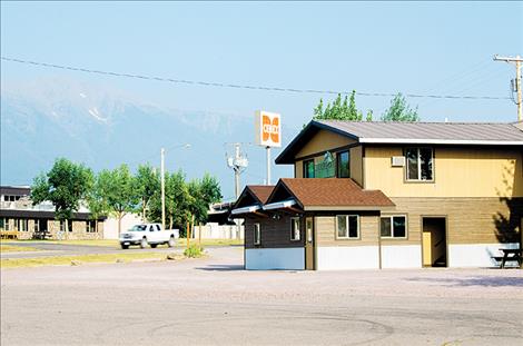 The motel has two levels and eight rooms. 