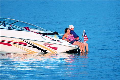 The cool waters of the Flathead River offered a refreshing perspective.