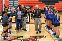 Volleyball teams thank emergency responders, remember 9/11