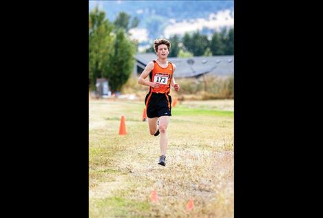 Ronan Chief James Normandeau won the inaugural St. Ignatius Cross Country Meet race with a time of 17:41.66