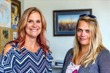 Amy Fantozzi, left, manager of Lincoln County’s behavioral health network, and Jennifer McCully, the county’s public health manager, have been key in helping the county respond to the closing of Western Montana Mental Health Center’s Libby office at the start of 2018. Their efforts have included leading a coalition of local mental health care and related service providers. 