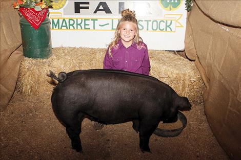 Youth exhibitor and hog breeder Blair Lytle was honored for Lake County.
