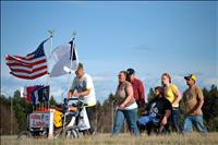 Ronan veteran visits home on walk across America