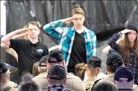 Students salute area veterans for their service