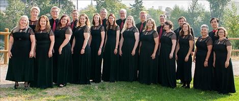 Missoula's premier choral a capella group poses for a photo.