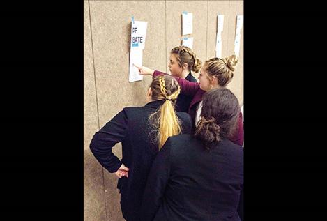 Polson’s Speech and Debate team members participate in Columbia Falls competition.