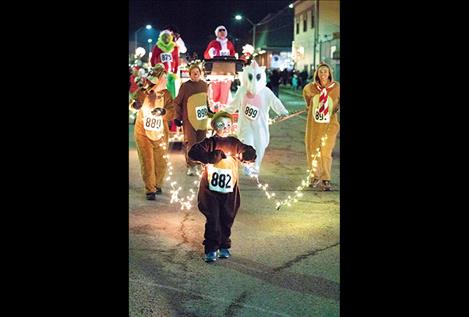 Creative participants make Friday's Parade of Lights a spectacular holiday event in downtown Polson.