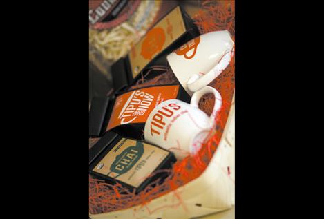 A box filled with Tipu’s Chai Tea awaits a new owner at the processing facility in Polson. Co-founder Bipin Patel said the tea was a family recipe that he sold to coffee and tea shops in Missoula while running his traditional Indian food restaurant, Tipu’s Tiger. Once the restraunt closed after ten years of business, Patel said he saw a lot of potential in the chai tea recipe, and Tipu’s Chai Tea was born.