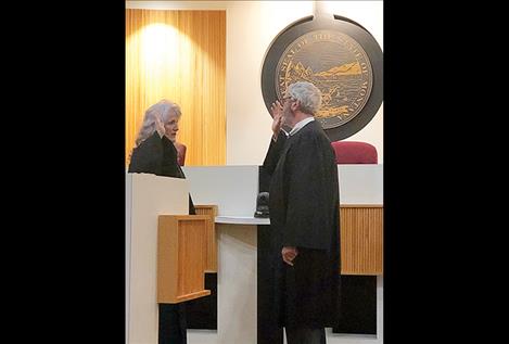 Judge Christopher takes oath