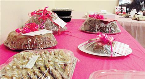 Chocolate treats wait to be auctioned to support youth in Arlee.