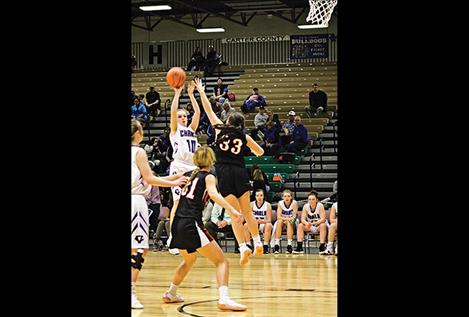 Charlo Lady Vikings compete during the Class C Girls State Basketball Tournament in Great Falls.