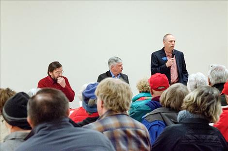 Joe Read, Dan Salomon and Greg Hertz speak to their constituents about Montana's 2019 legislative session.