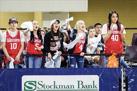 Arlee fans attend the Billings game. 