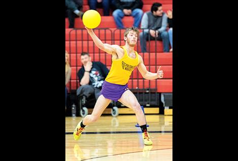 Polson senior Jarod Farrier rifles a shot.