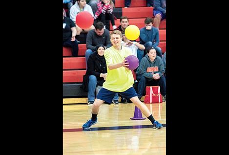 Ronan High Schooler Brant Heiner blocks a shot. 