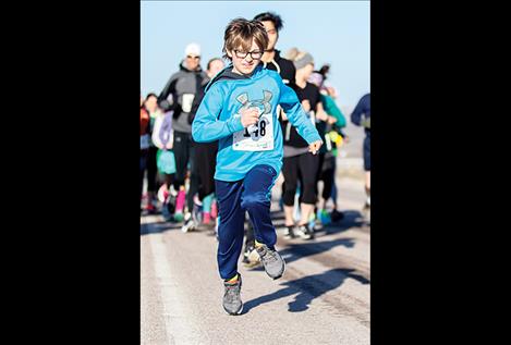 Jackson Bontadelli placed first in the youth race.