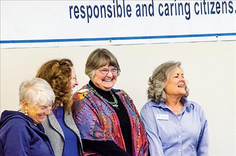 Boys and Girls Club board members are honored for their service, including Linda Greenwood, Brenda Dennis, Janette Rosman and Michal Delgado. 