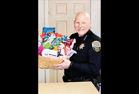  Ronan Chief Ken Weaver appreciated the basket.