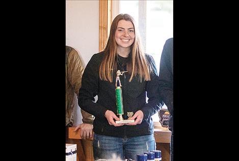 Kayla Blixt clinches the Pheasants Forever Youth Shooting League Championship title in the girls' division.