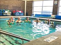 Pool exercise provides full workout