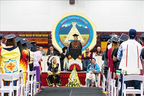 SKC Student of the Year Brevin Holliday addresses his fellow 2019 graduates. 