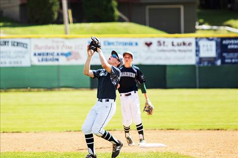 Mission Valley Mariner Eric Dolence waits for an easy catch for an out.