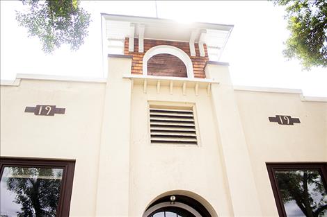 The Dixon School was built in 1919, and the year can be seen on the front of the building. 