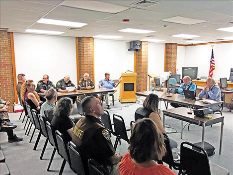 Lake County Commissioners and law enforcement officials discuss the need for a new jail.