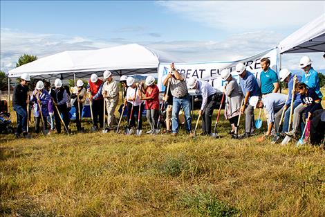 Groundbreaking ceremony for the new Polson club 