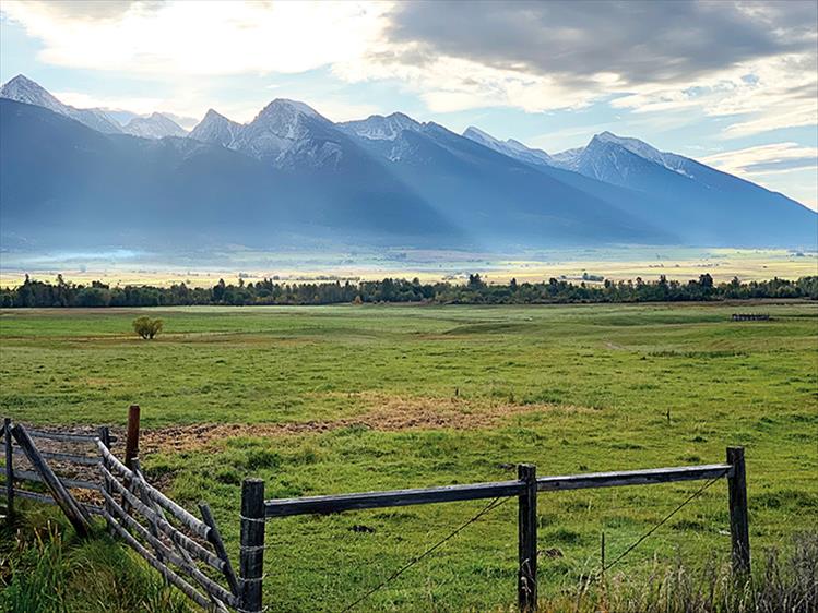 Morning glory: The Mission Mountain Range welcomes a new morning with added highlights.