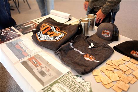 Ronan Cooperative Brewery merchandise is sold to help raise funds.  