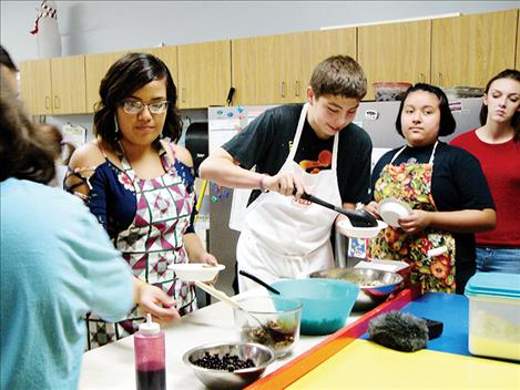 Arlee High School students celebrated Indigenous Peoples' Day by cooking with  recipes using foods native to the Flathead Reservation.