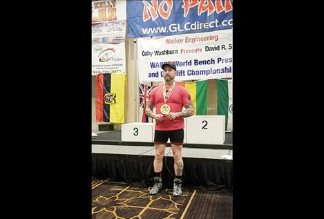 Lake County Sheriff's Deputy Scott Sciaretta competes at the World Bench Press and Deadlift Championships earlier this month in Las Vegas, Nevada.