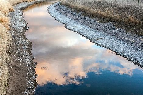 Flathead Reservation irrigation canal 