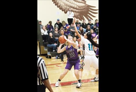 Lady Viking Brook Adler takes a shot.