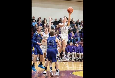 Pirate Ryker Wenderoth takes a shot.