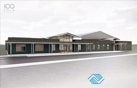 Rendering of future Boys and Girls Club in Polson,  now under construction.