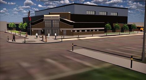 Artist rendering of the new Linderman Gymnasium.