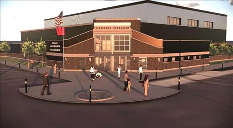 Artist rendering of the new Linderman Gymnasium.